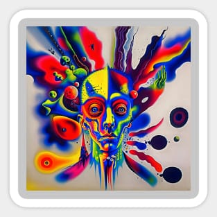 A surreal-abstract  of NFT ART Sticker